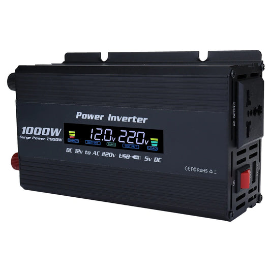 1000W Modified Sine Wave Inverter for RVs & Boats - Reliable Power, Overload Protection, USB Output