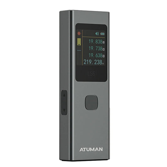 ATUMAN LS6 3-in-1 Laser Distance Measurer 40m, 300mAh Battery, TFT Display, 17+ Functions, High Accuracy