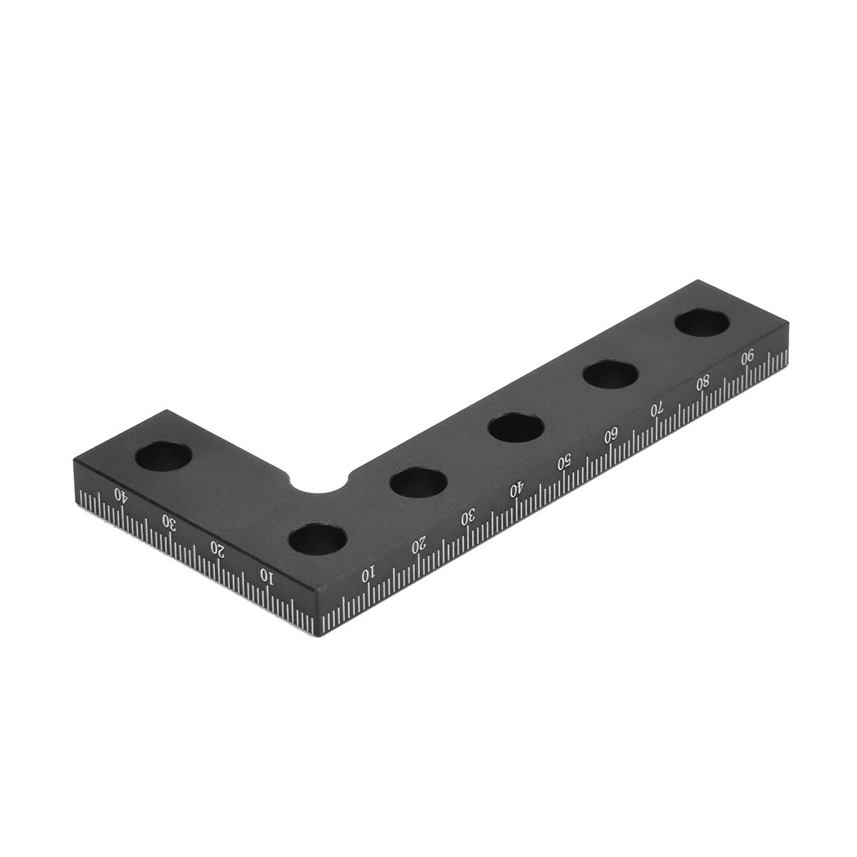 Precision Aluminum Alloy Square Ruler with 90° Angle, Metric & Imperial Scales, Scriber, and Center Finder for Woodworking Projects
