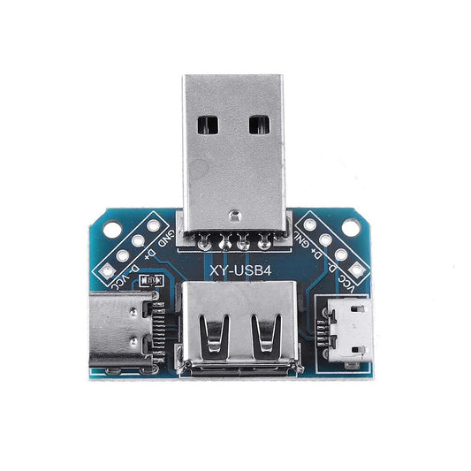 USB4 Male to Female Micro Type-C Adapter Board 4P 2.54mm Converter Module