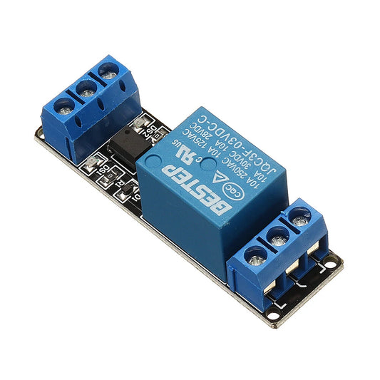 BESTEP 1-Channel Optocoupler Relay Module (3.3V / 5V / 12V / 24V Compatible) for Arduino & DIY Projects