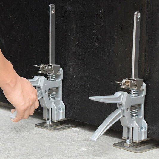 2-Pack 12 Labor-Saving Handle Arm Jack: Heavy-Duty Drywall Lift, Tile Locator, Woodworking Clamp, Adjustable 0-145mm, 440 Lbs Capacity