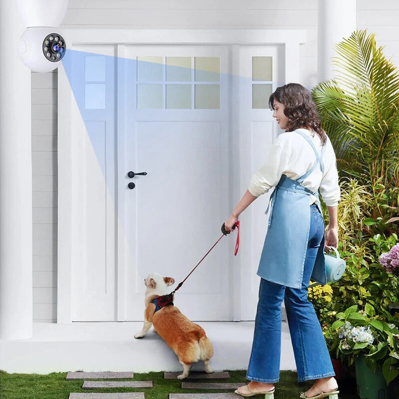 1080P PTZ Outdoor IP Security Camera with Infrared Night Vision, Motion Detection, Two-Way Intercom, and APP Remote Control