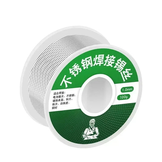 Eco-Friendly High Purity Tin Alloy Solder Wire with 2.2% Flux - Versatile for Metal Soldering, Low Temp, 20g/50g/100g