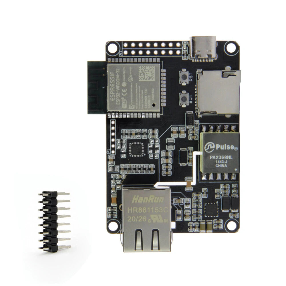 ESP32 Ethernet Adapter & Downloader - LILYGO® TTGO T-Internet-POE LAN8720A Expansion Board