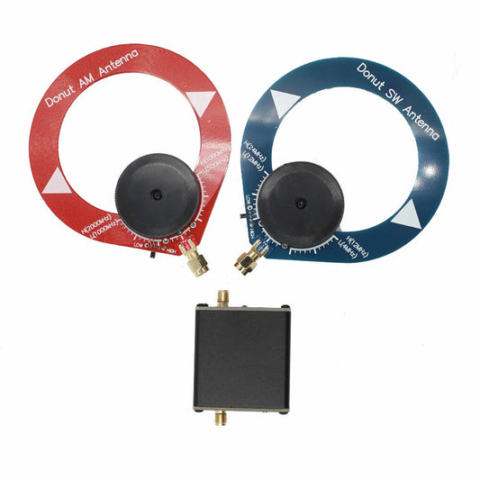 High-Resistance Amplifier Kit & Donut AM MW/SW Mini Loop Antenna for HFDY Malahiteam DSP/DSP2 HF Middle Wave Receiver
