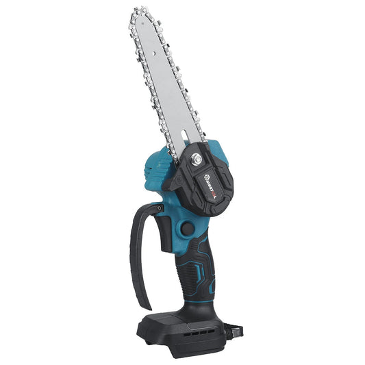 Cordless Electric Chainsaw 18V 1200W, 6-Inch Brush Motor Wood Cutter, 10,000 RPM, Optional Battery