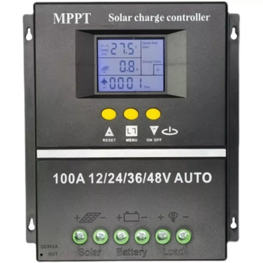 100A MPPT Solar Charge Controller for 12V/24V/36V/48V Auto PV Panels