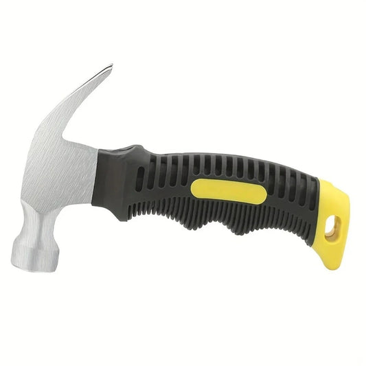 160mm Mini Ramshorn Hammer - Lightweight Carbon Steel, Ergonomic Handle, Multifunctional Carpentry & Window Breaking Tool