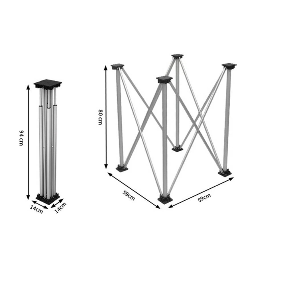 Aluminum Alloy Portable Workbench: Telescopic Strut Work Table & Sawhorse Support for Woodworking