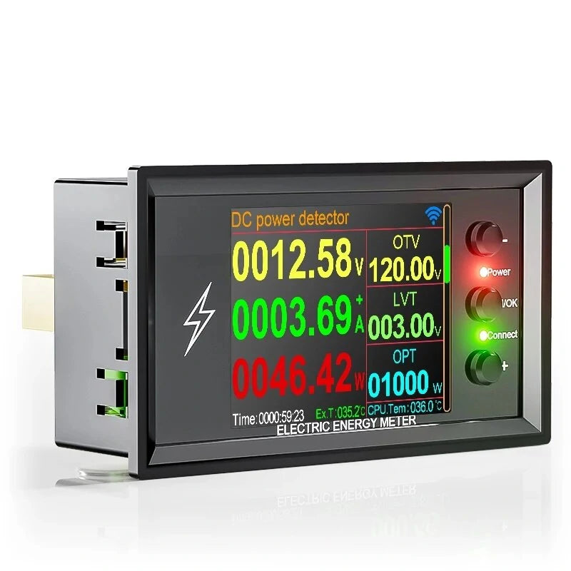 ATORCH DT20 WiFi DC Meter Lithium Battery Tester 420V 30A-600A Bidirectional Ammeter