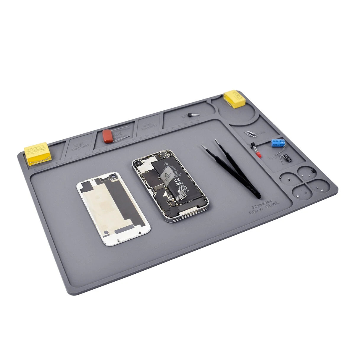 Magnetic Silicone Soldering Mat - High Temperature, Non-Slip, Patented Design