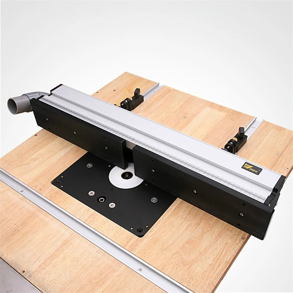 Aluminium Router Table Fence with Sliding Brackets for Woodworking & DIY Workbenches