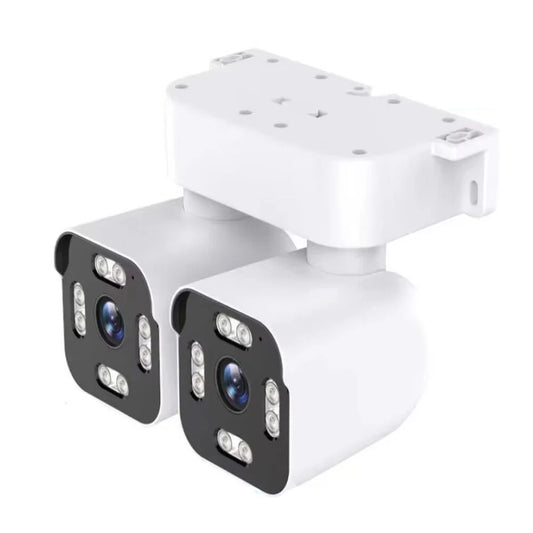 6MP WiFi IP Camera with Dual Gimbal, Night Vision, 2-Way Intercom, EU Plug, High-Definition Remote Monitoring