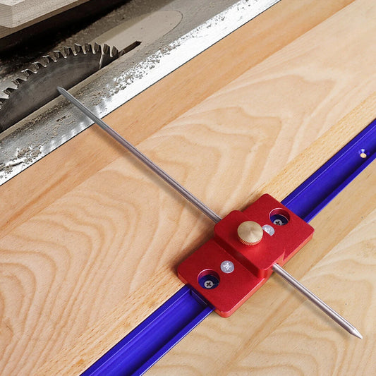 Adjustable Table Saw Fence Alignment Tool with Calibrating Limit Pin for Woodworking