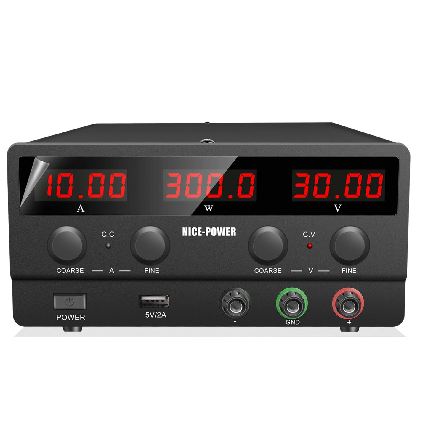 Compact NICE-POWER SPS-H Precision Power Supply with USB 5V2A Output - Professional Four-Digit Display & Adjustable Voltage/Current Control for Versatile Charging Needs