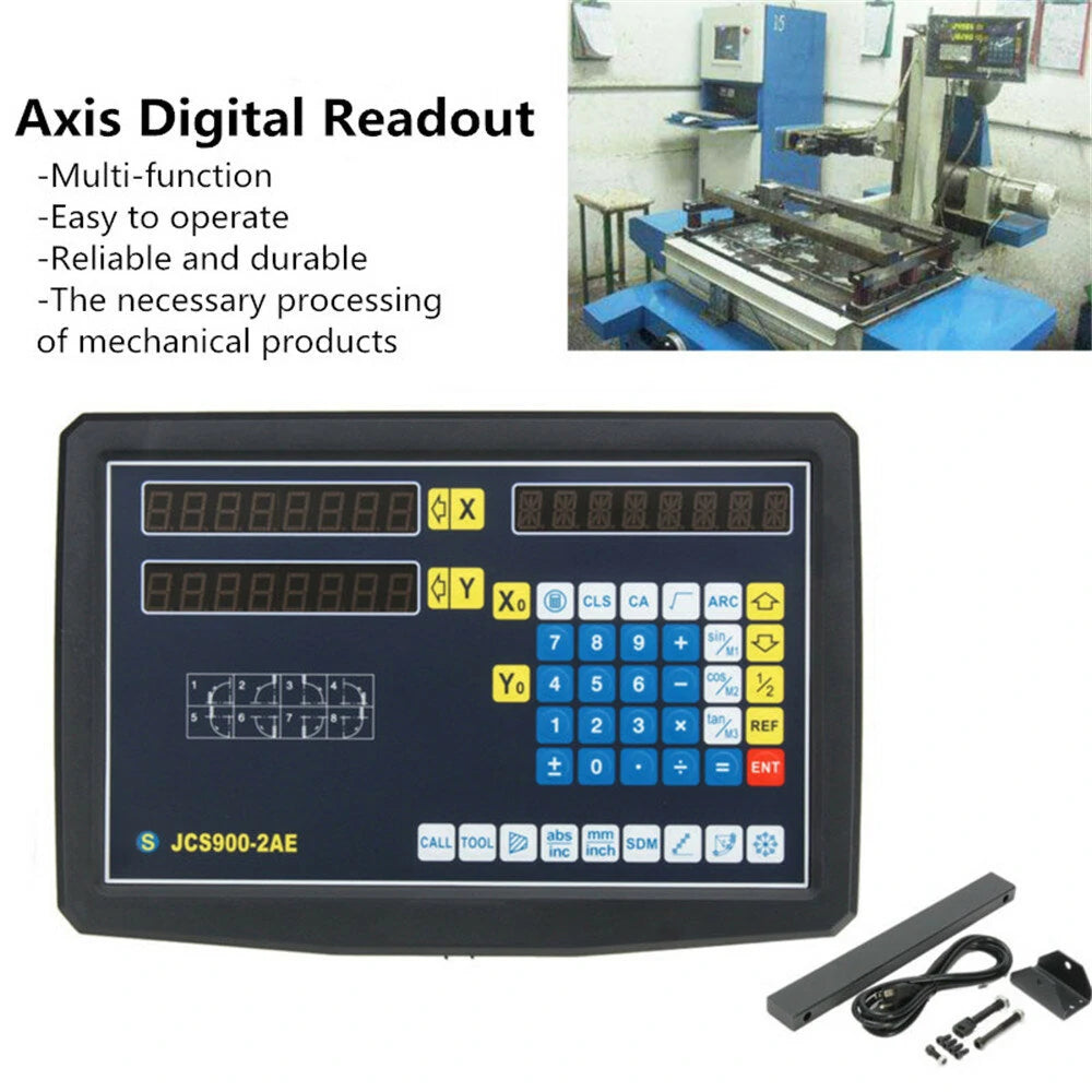 Machifit CNC Milling DRO Display - 2/3 Axis, 50-1000mm Electronic Linear Scale