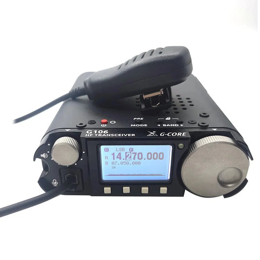 Xiegu G106C 5W HF SDR Transceiver - Portable SSB/CW/AM, WFM Reception, Broad Frequency, Enhanced CW Filter, PC Connectivity