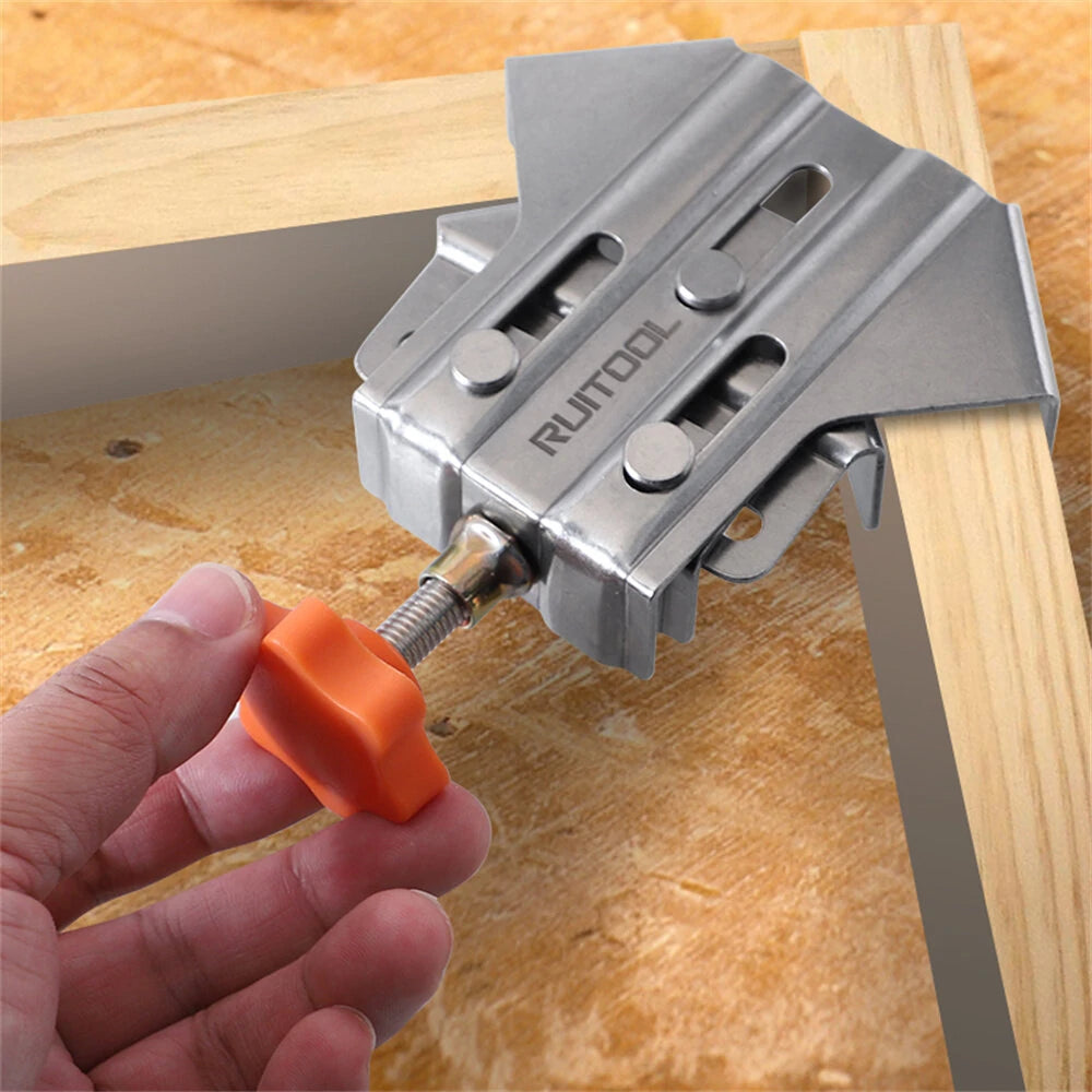 Premium Right Angle Clamp for Woodworking, Adjustable 16-35mm for T-L Joints, Versatile Joinery Tool