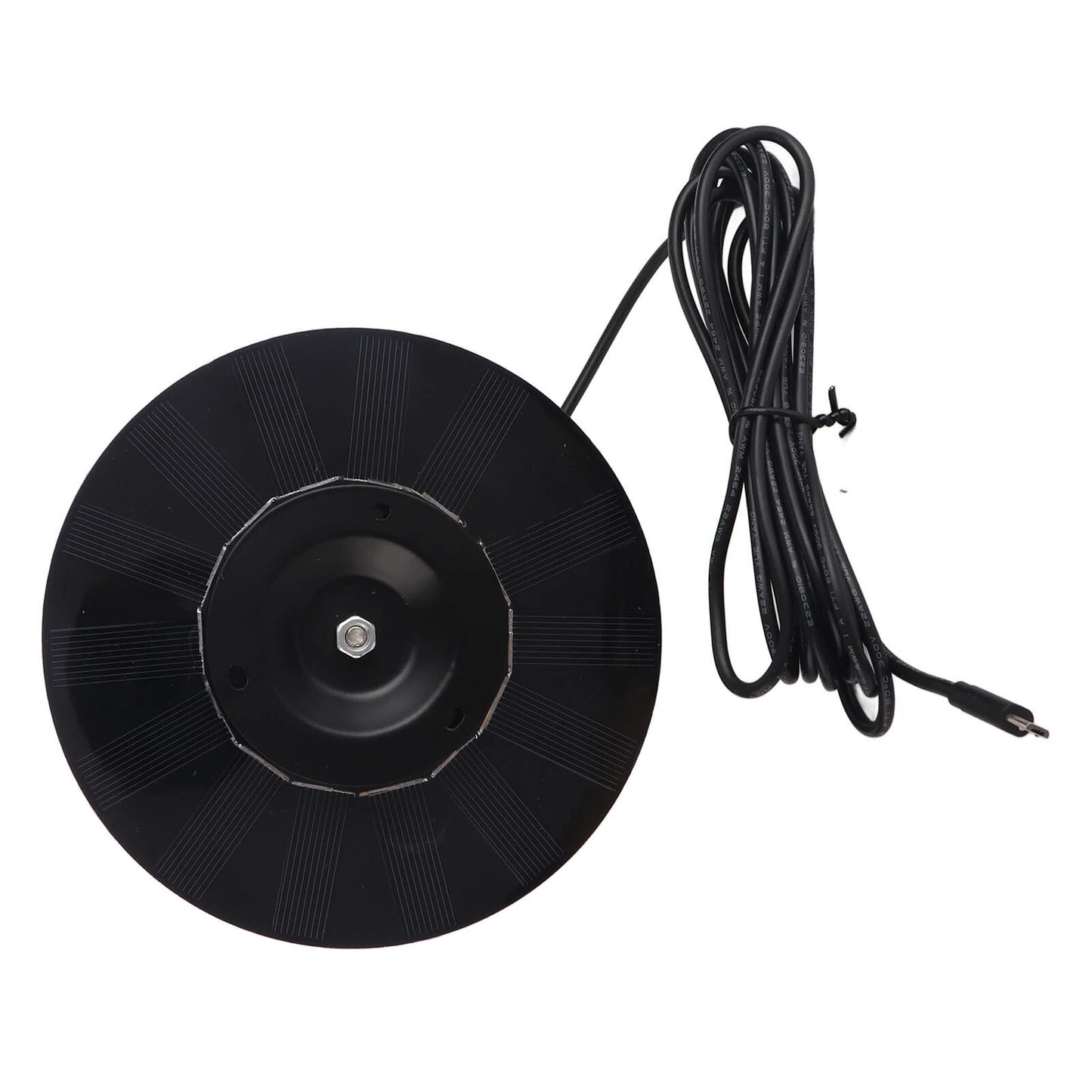 Round 4W Solar Panel Charger with USB & DC18V Outputs - Ideal for Security Surveillance Systems