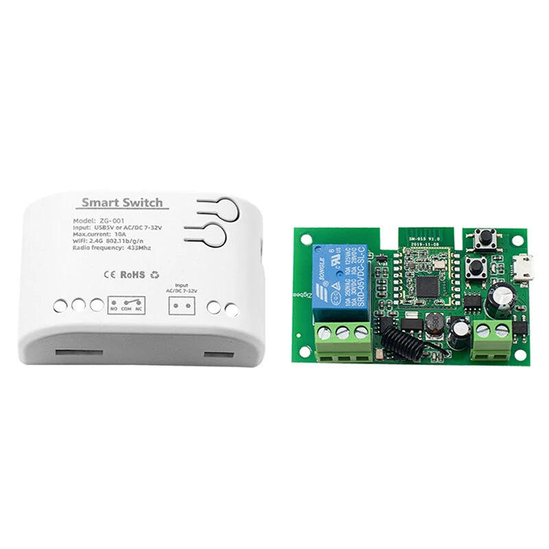 ZigBee Smart Relay Module 1/2/4CH Voice-Controlled Switch Compatible with Alexa & Google Home Requires Tuya Hub