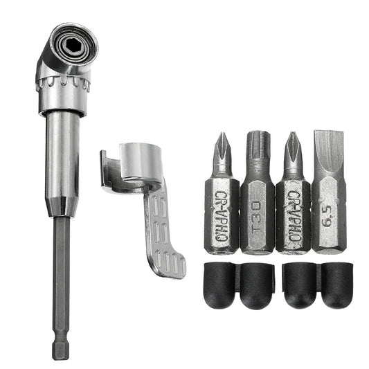 5PCS Premium Extended Bit Holder Set: 25mm PH1, PH2, PH3, PZ2 Heads for DIY & Industrial Use