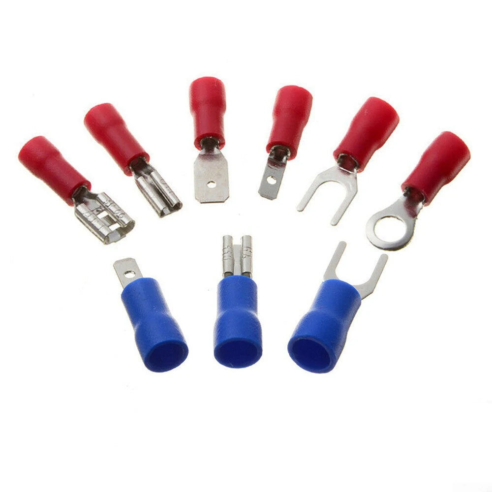 280Pcs Insulated Spade Terminals & Cable Connectors Set - Electrical Wire Crimp Kit