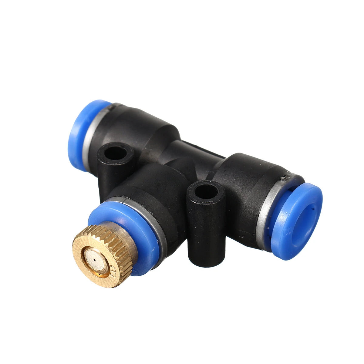 Patio Misting Fan System with Nozzles & Splitter - Garden Cooling Sprayer Tool