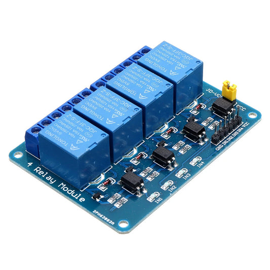 3pcs 5V 4-Channel Relay Module for Arduino & Compatible Boards - Geekcreit Blue