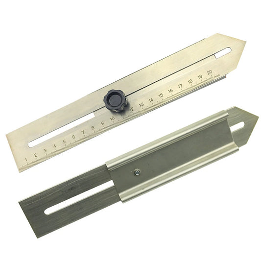 Durable Stainless Steel Arrowhead Woodworking Ruler – Accurate Engraved Scale, Wear-Resistant for Precise Marking Projects