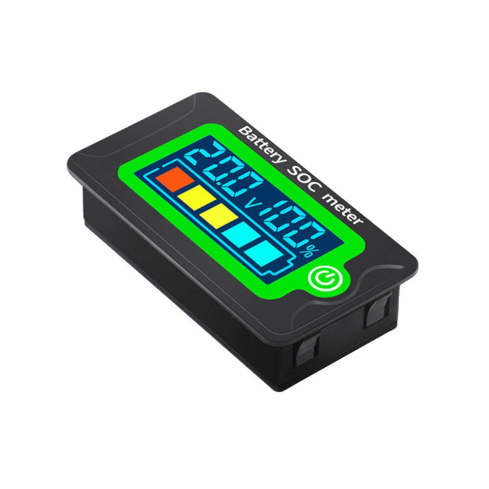 Waterproof Digital Battery Capacity Tester LCD Voltmeter 12V-72V for Car - Peacefair