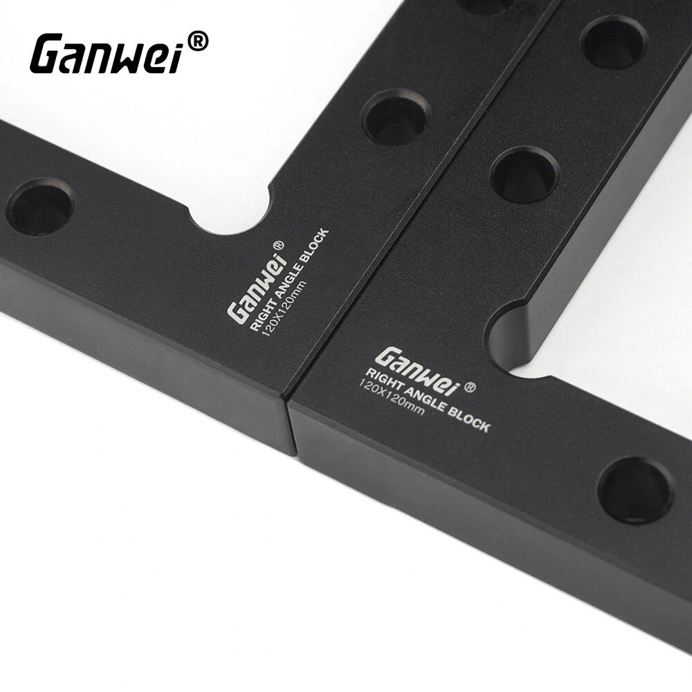 GANWEI 120x120mm Carpenter Square Ruler - 90° Aluminum Alloy Woodworking Measuring Tool