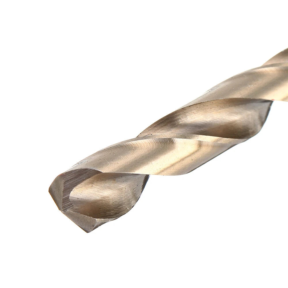 M35 Cobalt Drill Bit Set - HSS-Co Twist Bits for Stainless Steel, Wood, Metal with Metal Case - Drillpro Jobber Length