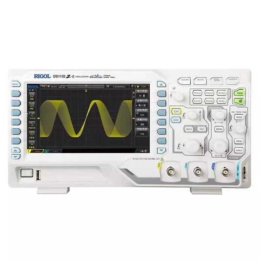 RIGOL DS1102Z-E 100MHz 2-Channel Digital Oscilloscope, 1GSa/s, 24Mpts, UltraVision, USB/LAN Connectivity, Compact Design