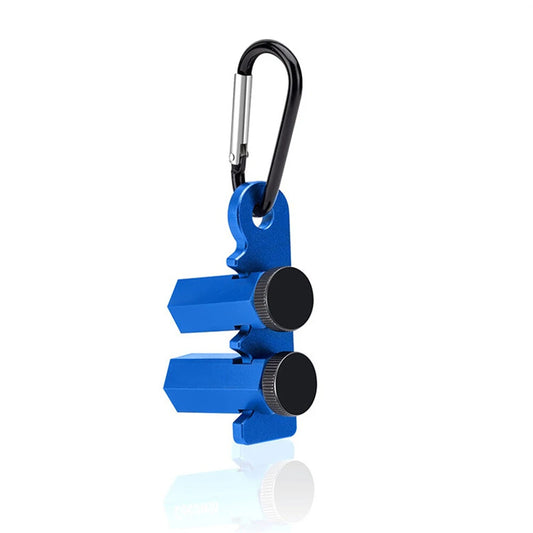 Tall Stair Gauges with Holder & Carabiner for Framing Square - Auxiliary Jig & Knobs Tool