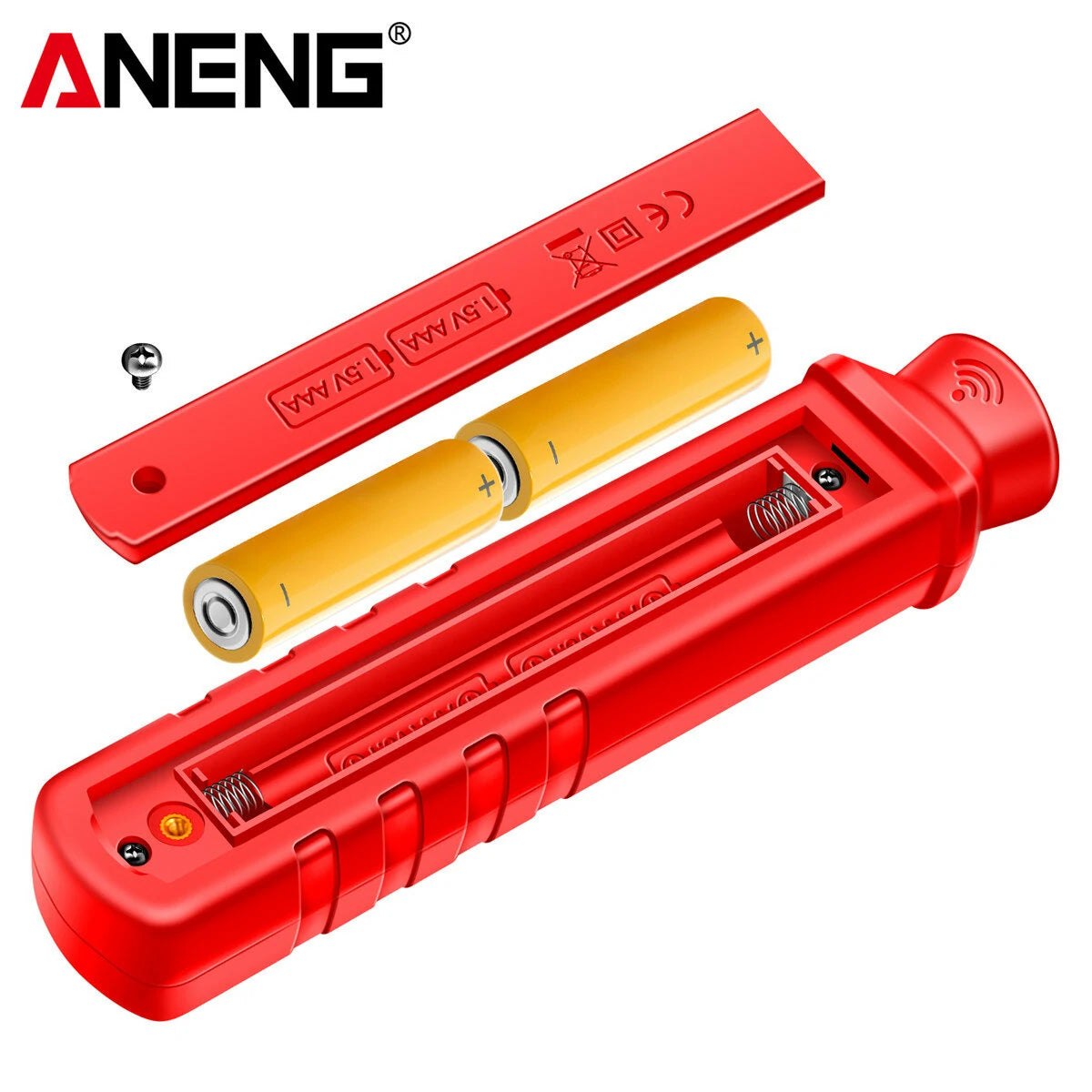 ANENG GN902 3-in-1 Electromagnetic Radiation Tester: Electric & Magnetic Field, Temperature Detection 5Hz-3500MHz, Safety Alarm LCD Display