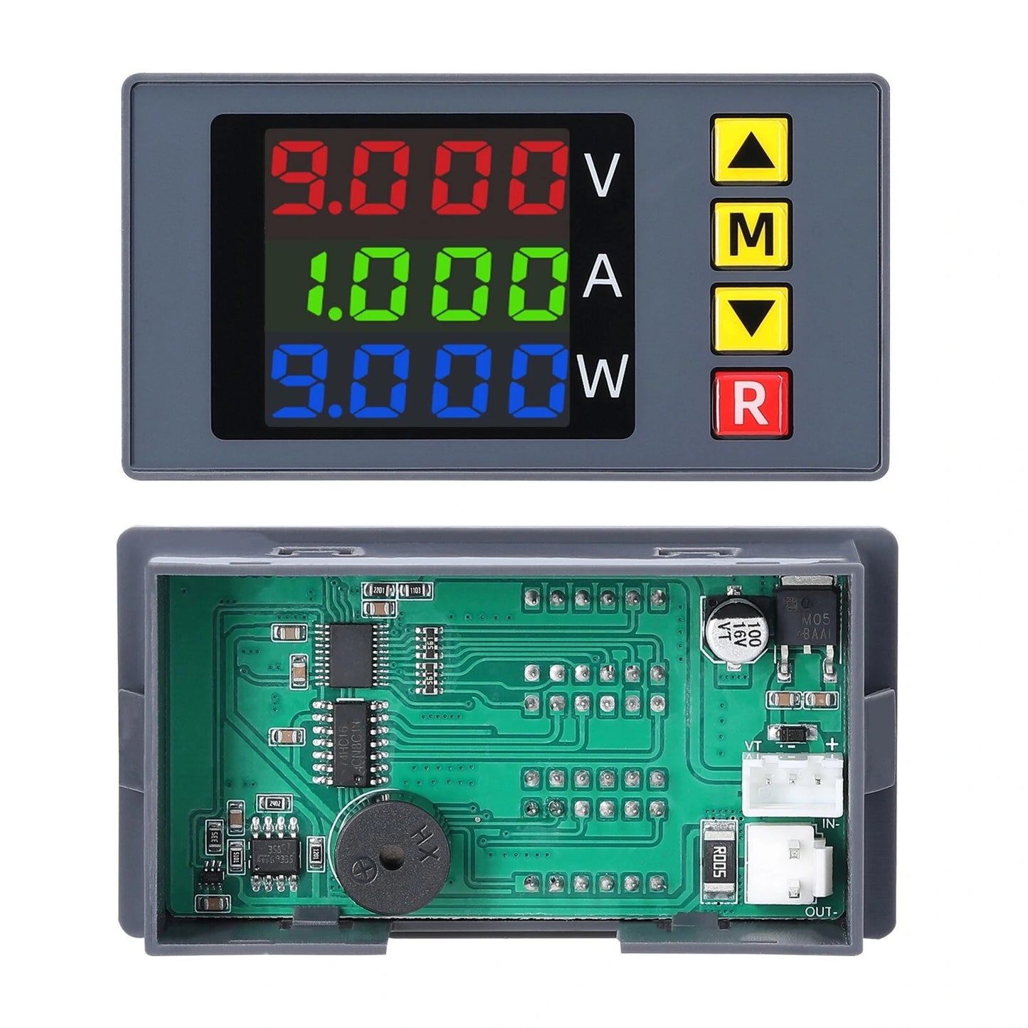 BM730 3-in-1 Digital Voltage Current Power Meter with Alarm - 4-Digit Multimeter with Adjustable Display & Safety Alerts