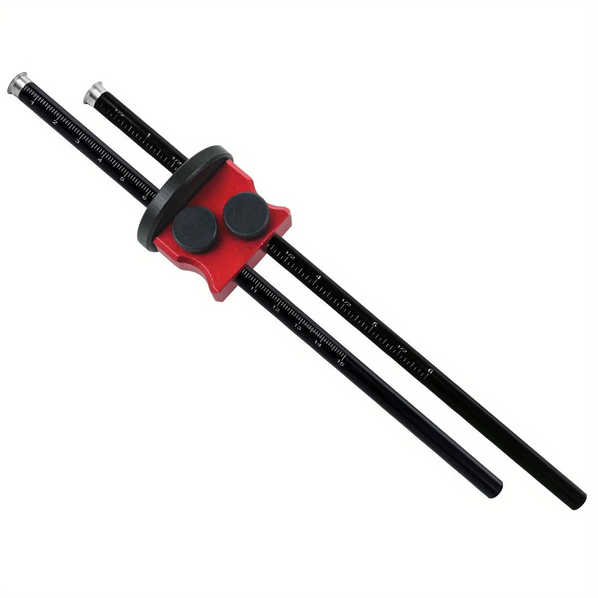 Aluminum Double Head Wheel Marking Gauge - Woodworking Scriber with Inch/MM Scales