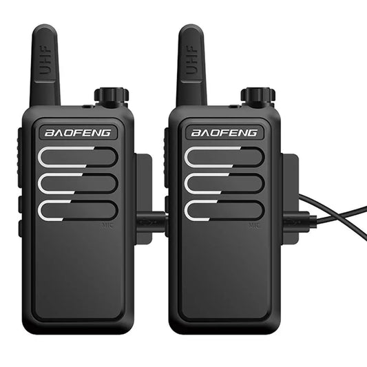 2PCS Baofeng BF-C9 UHF Handheld Walkie Talkie 400-470MHz Two-Way Radio Ham Portable USB Charging