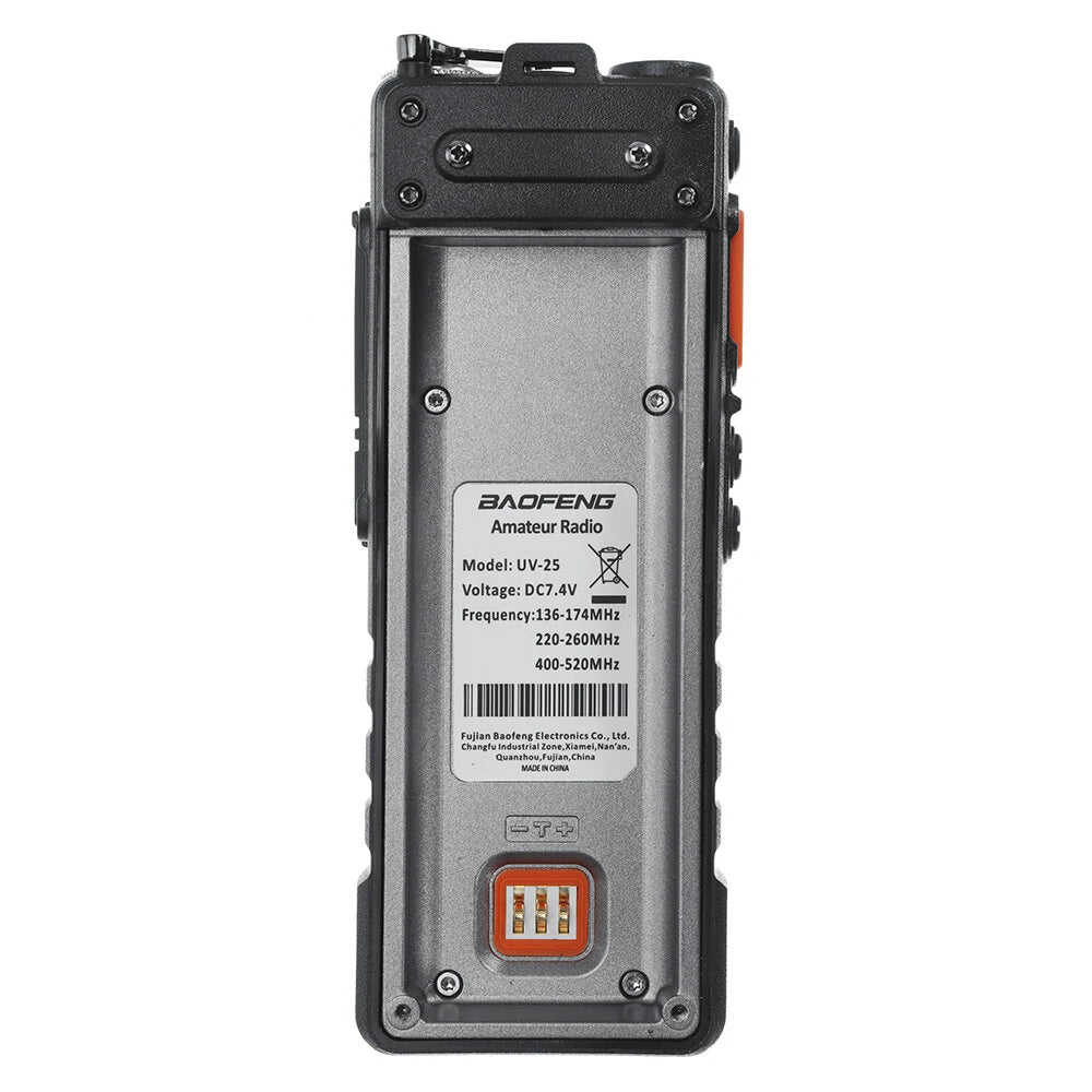 Baofeng UV-25 Tri-Band High Power Walkie Talkie Type-C Long Range Ham Radio Portable Outdoor Transceiver