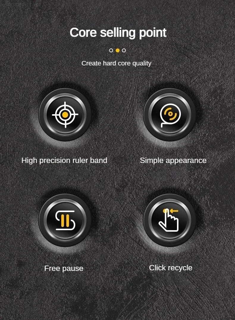 M&G High Precision 3M/5M Auto-Lock Steel Tape Measure for Woodworking and Household Use