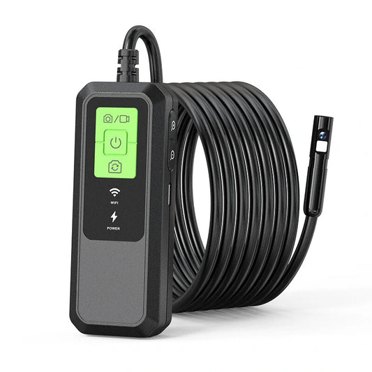 ANESOK 2K HD Dual Lens WiFi Endoscope Waterproof Camera 8.0MM USB Borescope, Type C for Car & Android Smartphone, 1/5/10M