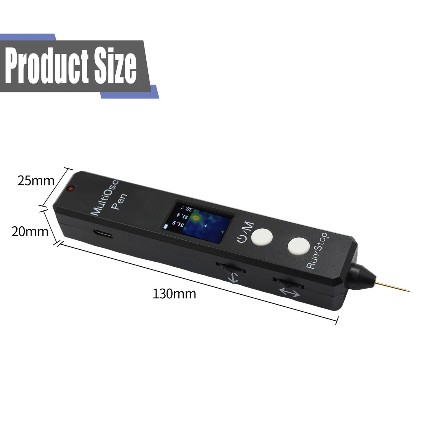 Precision Multifunctional Pen: Oscilloscope, Voltage Tester, Thermal Imager, Resistance & Diode Measurement Tool