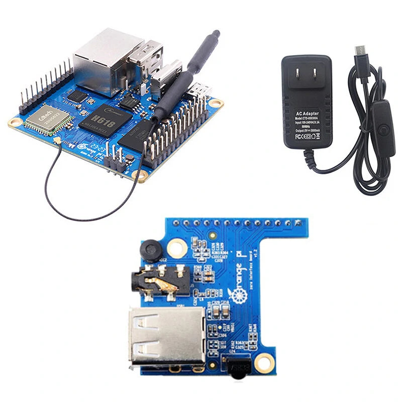 Orange Pi Zero 3 Mini PC, 4GB RAM, Allwinner H618, WiFi+BT5.0, Gigabit LAN, Open Source Development Single Board Computer