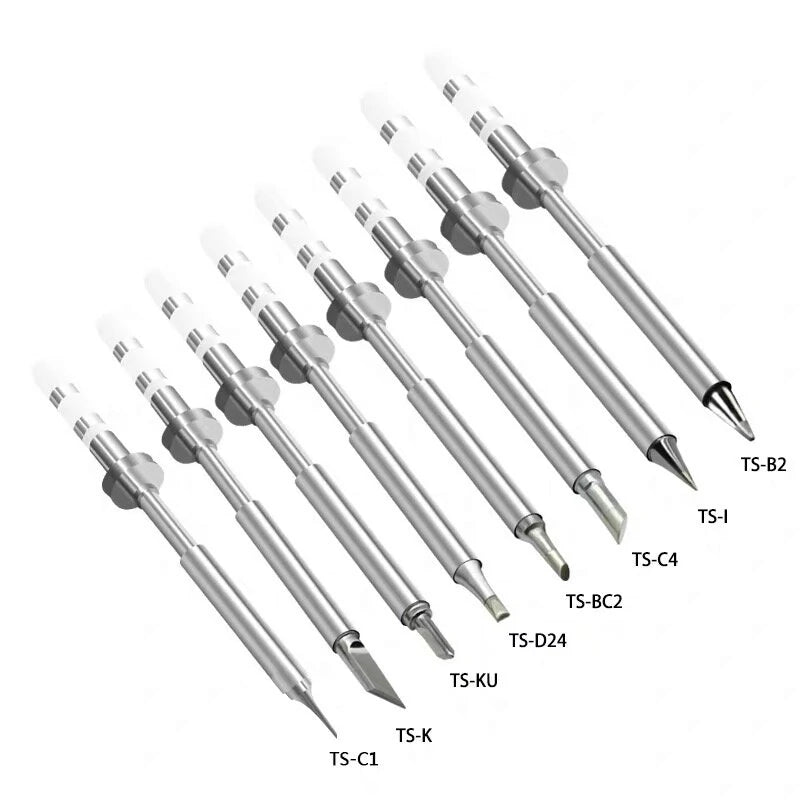 Replacement Soldering Iron Tips Set for SQ-001 SQ-D60: TS-C1, TS-K, TS-KU, TS-D24, TS-BC2, TS-C4, TS-I, TS-B2