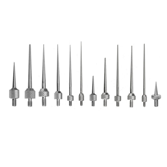 Thread Tip Needles R0.15/R0.2/R0.3/R0.4 - Pointed Contact Points for Dial Indicators & Probes