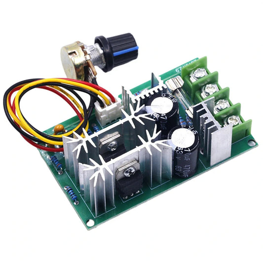 DC Motor Speed Controller 10-60V 20A 1200W 25kHz with Heat Management
