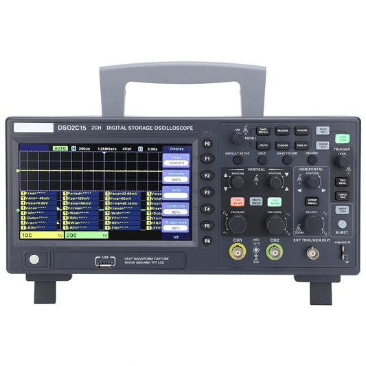 Hantek DSO2C15 Dual-Channel 150MHz Digital Storage Oscilloscope, 1GSa/s Sampling Rate