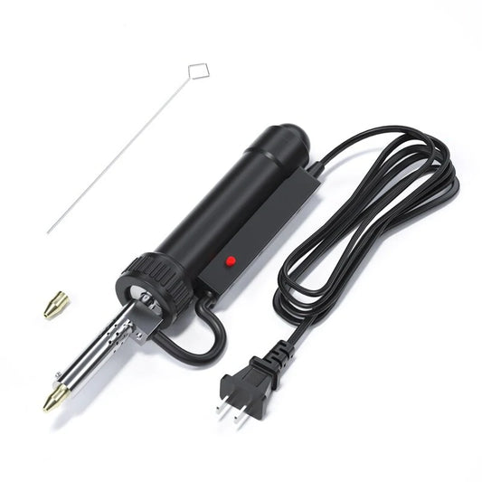 Handskit Dual-Use Electric Soldering Iron & Tin Sucker, 110V/220V with 4 Suction Heads for Electronic Repair