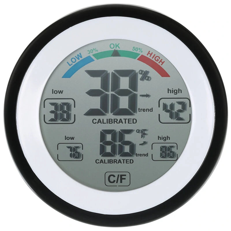 Digital Thermometer Hygrometer with Dual Temperature & Humidity Measurement